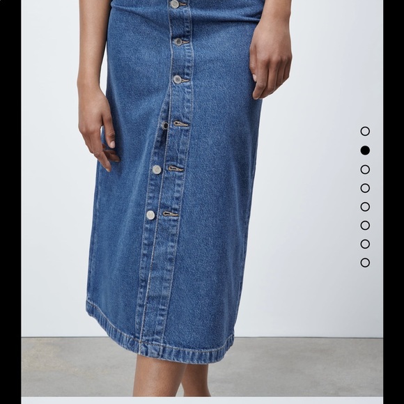 NWT ZARA Buttoned denim skirt - Picture 2 of 11